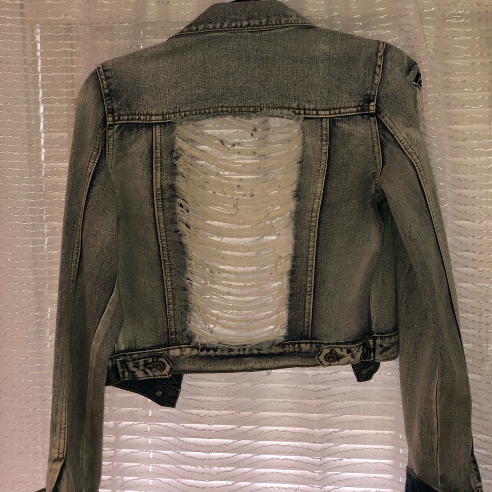 Distressed Jean Jacket - Picture 2 of 2